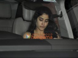 Photos: Janhvi Kapoor, Sara Ali Khan and Karan Johar snapped at Manish Malhotra’s house in Bandra
