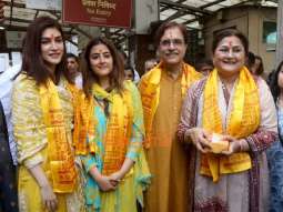 Photos: Kriti Sanon snapped at Siddhivinak Temple with her family