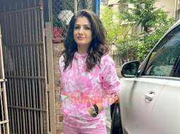 Photos: Raveena Tandon snapped outside a dubbing studio in Bandra