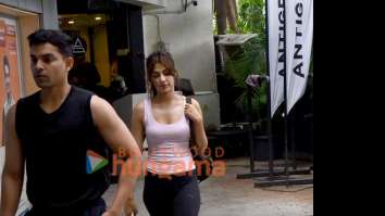 Photos: Rhea Chakraborty snapped with her brother Showik Chakraborty at a gym in Bandra