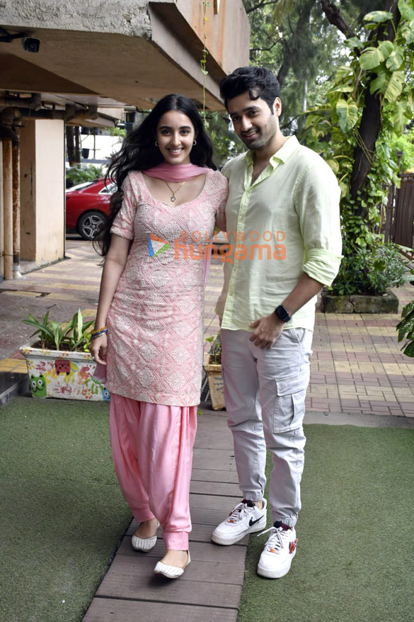 Photos: Utkarsh Sharma and Simratt Kaur Randhawa snapped during Gadar 2 promotions