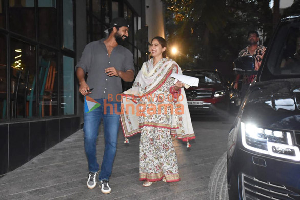 photos vicky kaushal and sara ali khan snapped outside maddock films office 3