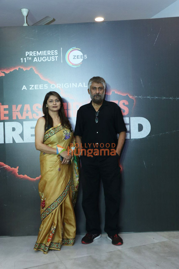 Photos: Vivek Agnihotri and Pallavi Joshi snapped at The Kashmir Files Unreported screening in Delhi Photos: Vivek Agnihotri and Pallavi Joshi snapped at The Kashmir Files Unreported screening in Delhi