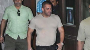 Salman Khan gets clicked at a dubbing studio in his new look