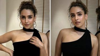Sanya Malhotra’s black satin dress with scarf neck is all the inspiration we need for stylish dinner dates