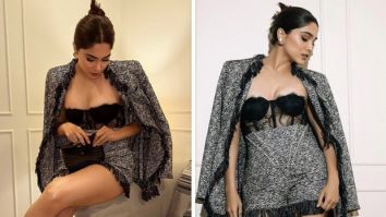 Sharvari Wagh sets date night fashion goals high in a grey short dress and blazer