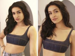 Shraddha Kapoor keeps it cool in double denim look featuring a bralette and patchy jeans