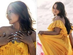 Sonakshi Sinha is making her beach days look fabulous in flowy colour blocked maxi dress