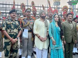 Sunny Deol and Ameesha Patel spread the magic of Gadar 2 at Wagah Border; attend Beat Retreat Ceremony