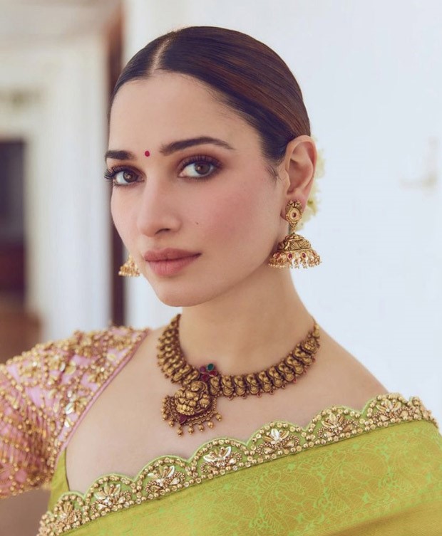 Tamannaah Bhatia's pink and green Neeta Lulla saree is perfect for the upcoming wedding season