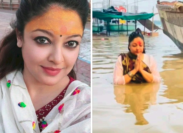 Tanushree Dutta takes a dip in Ganga at Manikarnika Ghat, fans express concern over pollution; actress says, “Jo hoga dekha jayega”