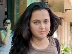 Tejasswi Prakash smiles as she gets clicked in the city