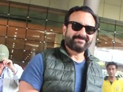 The Khans! Saif Ali Khan with Kareena Kapoor & kids at the airport