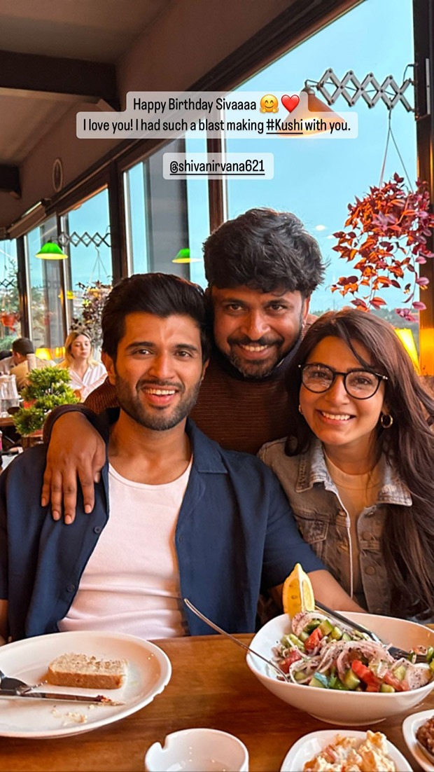 Vijay Deverakonda pens adorable birthday wish for Kushi director Shiva Nirvana