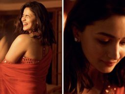 Alia Bhatt, a vision in red mirrorwork saree, adds her own sparkle to the Ambani’s Ganpati celebrations