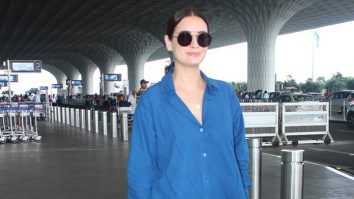Dia Mirza makes a statement with her blue co-ords at the airport