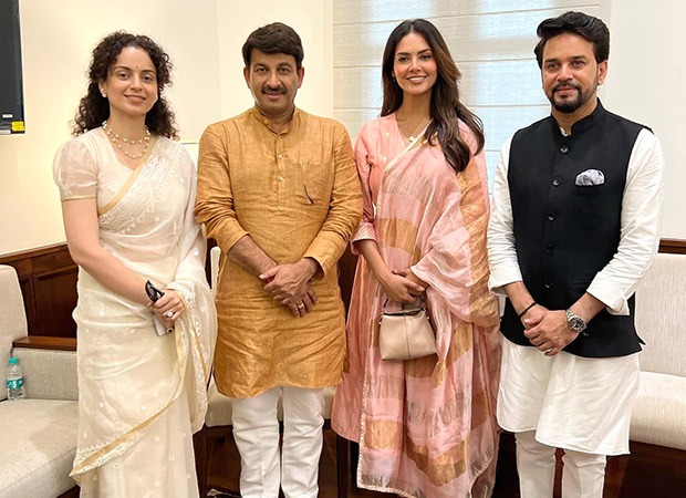 Kangana Ranaut and Esha Gupta applaud Women's Reservation Bill at new Parliament Building visit