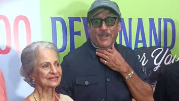 Jackie Shroff poses along with Waheeda Rehman at an event