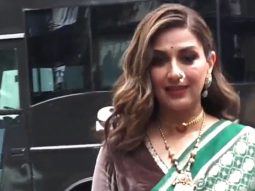 Maharashtrian Mulgi Sonali Bendre looks beautiful in a saree and nath
