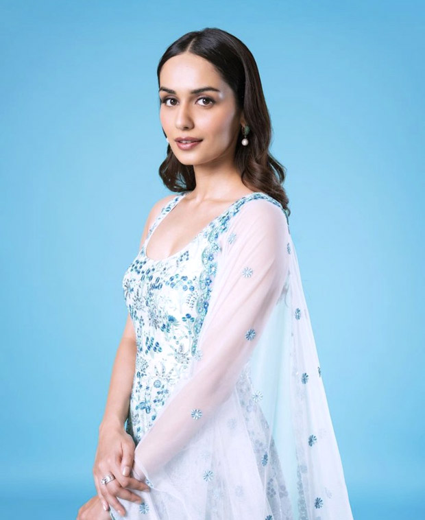 Manushi Chhillar radiates elegance and grace in a breath-taking printed anarkali ensemble by Anita Dongre worth Rs.1.20 lakhs