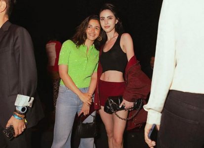 Kendall Jenner & Bad Bunny Make Their Fashion Week Debut, Sit