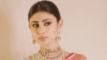 Mouni Roy killing it with her dreamy eyes and gorgeous saree