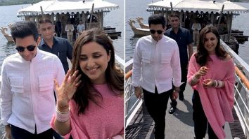 Newlyweds Parineeti Chopra and Raghav Chadha make their first public appearance after marriage as they leave for Delhi, see videos and photos