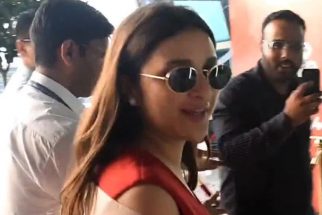 Paps congratulate Parineeti Chopra as she gets clicked at the airport
