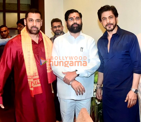 Photos: Celebs snapped at CM’s residence for Ganpati Darshan