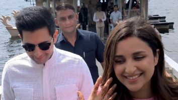 Photos: Newlyweds Parineeti Chopra and Raghav Chadha make their first appearance
