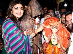 Photos: Shilpa Shetty and Raj Kundra bring home Ganesha’s idol for Ganesh Chaturthi celebrations