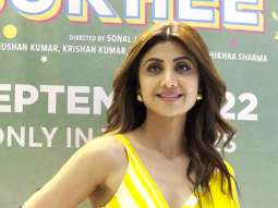 Photos: Shilpa Shetty snapped promoting Sukhee at T-Series office