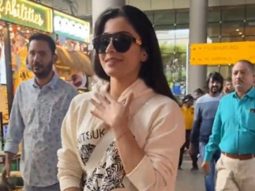 Rashmika Mandanna opts for a comfy causal look with hoodie & torn jeans