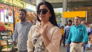 Rashmika Mandanna opts for a comfy causal look with hoodie & torn jeans
