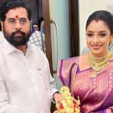 Rupali Ganguly attends Maharashtra CM Eknath Shinde's Ganesh utsav