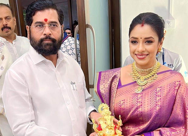 Rupali Ganguly attends Maharashtra CM Eknath Shinde's Ganesh utsav