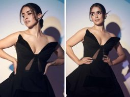 Sanya Malhotra’s butterfly-inspired black dress steals the spotlight at the GQ India Awards