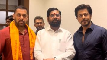 Shah Rukh Khan and Salman Khan reunite as they seek blessings at Maharashtra CM Eknath Shinde’s Ganesh Chaturthi celebrations, watch videos