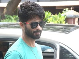 Shahid Kapoor poses for paps as he steps out in the city
