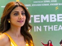 Shilpa Shetty promotes Sukhee in a beautiful yellow saree
