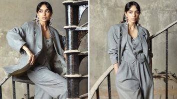 Sobhita Dhulipala breaks the mould for androgyny in grey oversized pantsuit