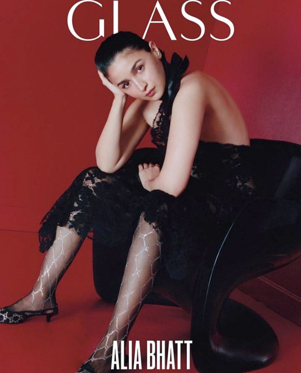 Alia Bhatt graces the cover of Glass Magazine in a mesmerizing Gucci lace dress