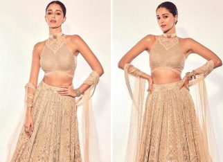 Ananya Panday shines in a stunning Tarun Tahiliani lehenga, showcasing the epitome of festive fashion goals