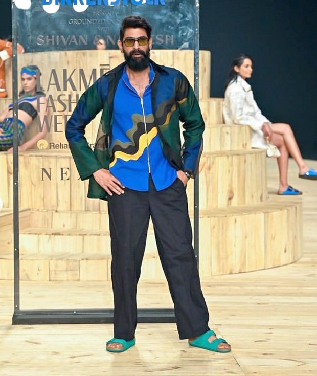 Athiya Shetty and Rana Daggubati redefine elegance as they gracefully walk the ramp as showstoppers for Birkenstock X Shivvan and Narresh at Lakme Fashion Week