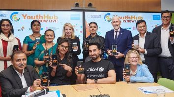 UNICEF India National Ambassador Ayushmann Khurrana and Executive Director Catherine Russell launch ‘YouthHub’