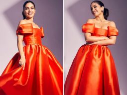 Bhumi Pednekar’s vibrant orange off-shoulder dress is the perfect burst of colour to brighten up our day