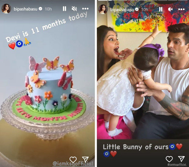 Bipasha Basu's daughter Devi and Karan Singh Grover twin in adorable celebration for 11 months; see pics