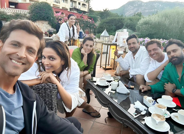 Deepika Padukone and Hrithik Roshan share joyful moment with Fighter crew; see pic
