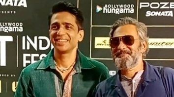 Gulshan Devaiah is all smiles as he poses for paps at the OTT India Fest