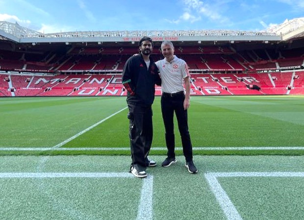 Harsh Varrdhan Kapoor turns fanboy as he encounters football legend Dennis Irwin at Old Trafford